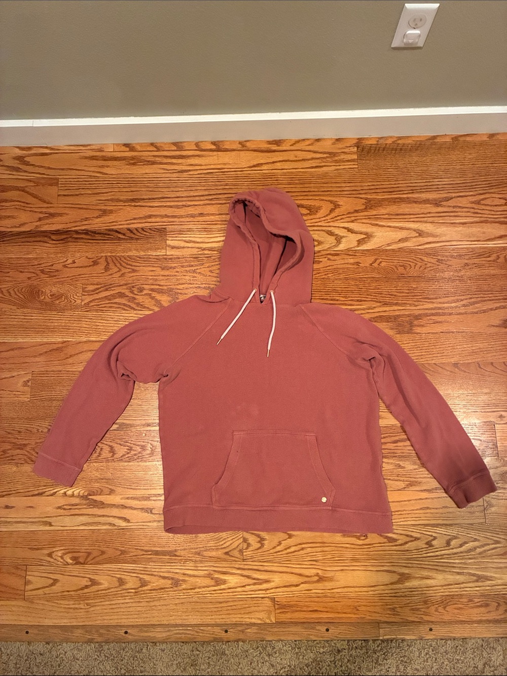 Women’s Hooded Pullover Sweater - Dusty Rose Volcom size large